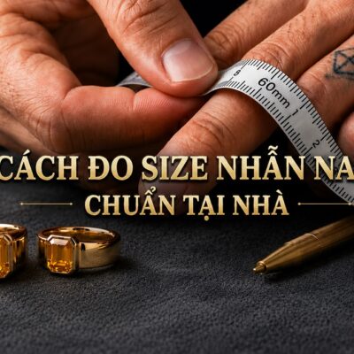 Cách đo size nhẫn nam chuẩn nhất tại nhà